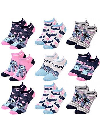 Sokken Set Meisje DISNEY LILO EN STITCH Set van 9