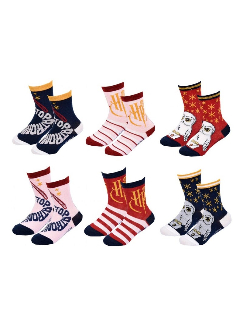 Sokken Set Meisje HARRY POTTER - Set van 9 Wit Multikleur Blauw - Kiabi