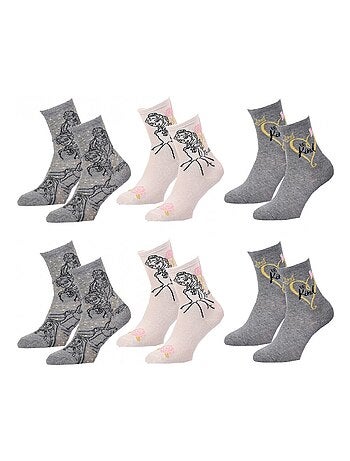 Sokken Set Meisje PRINCESSES DISNEY - Set van 6