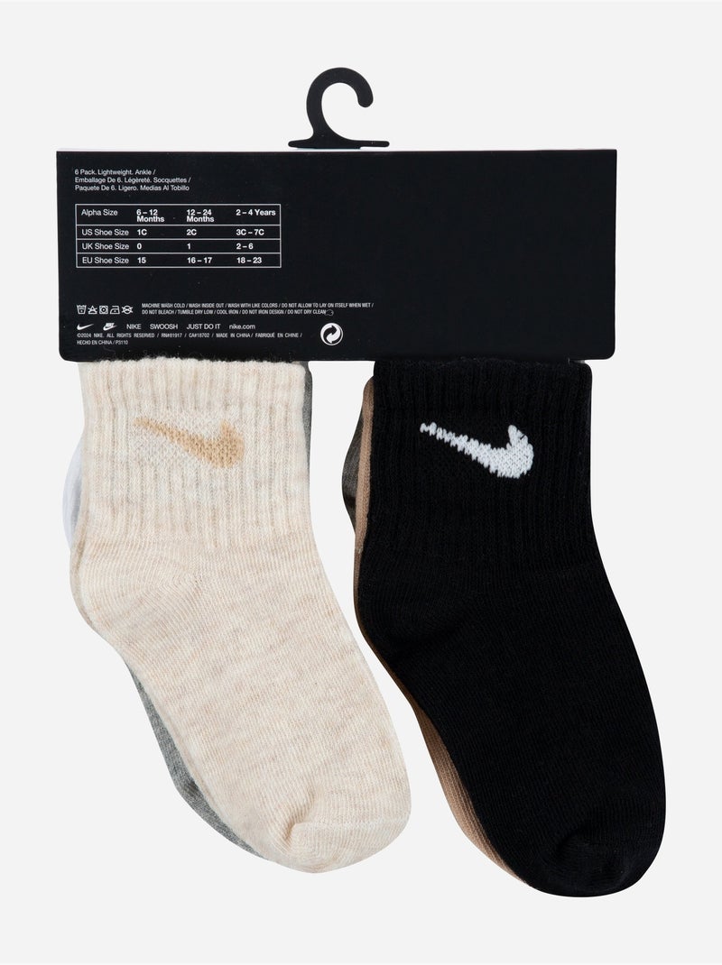 Sokken, set van 6 - nike Multicolor - Kiabi