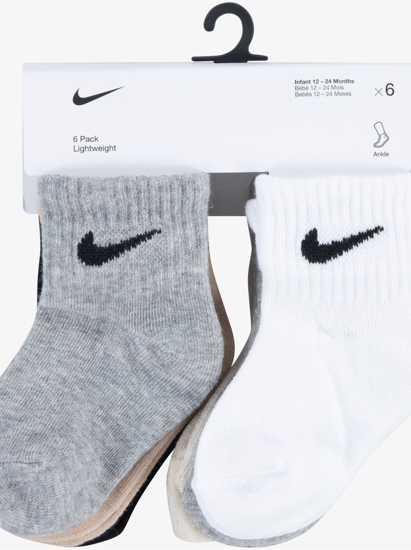 Sokken, set van 6 - nike Multicolor - Kiabi