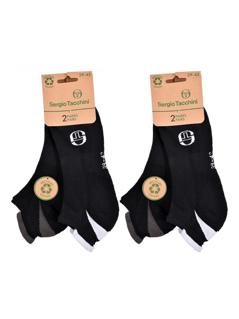 Sokken SNEAKER SERGIO TACCHINI Set van 4 paar Multicolor - Kiabi