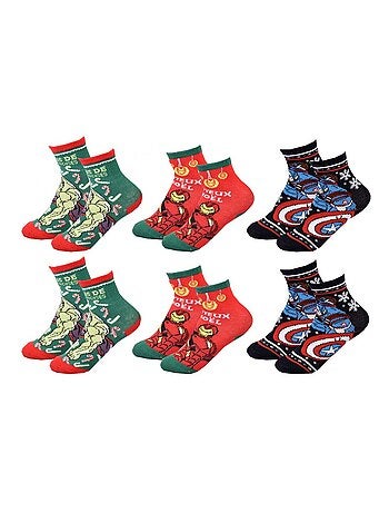 Sokkenset Jongen AVENGERS - Set van 6 paar