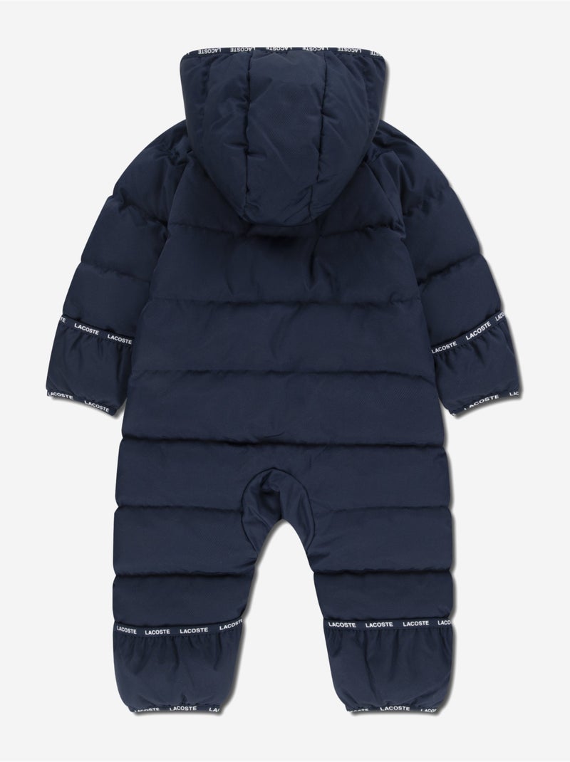 Solid-jumpsuit voor in de kinderwagen - lacoste Marineblauw - Kiabi