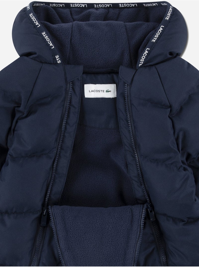 Solid-jumpsuit voor in de kinderwagen - lacoste Marineblauw - Kiabi