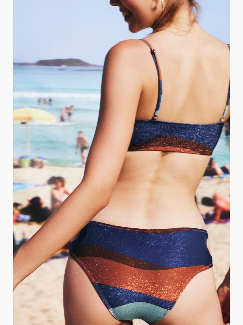 Solita bikinibroekje met uitgesneden detail penti Marineblauw - Kiabi