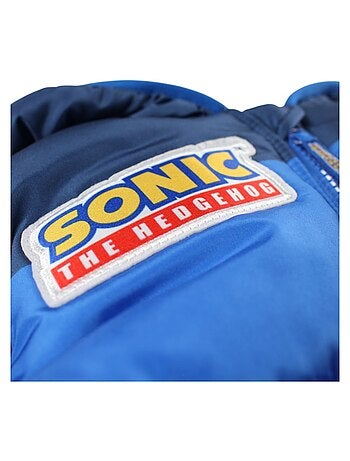 Sonic - Doudoune garçon avec logo 2 couleurs