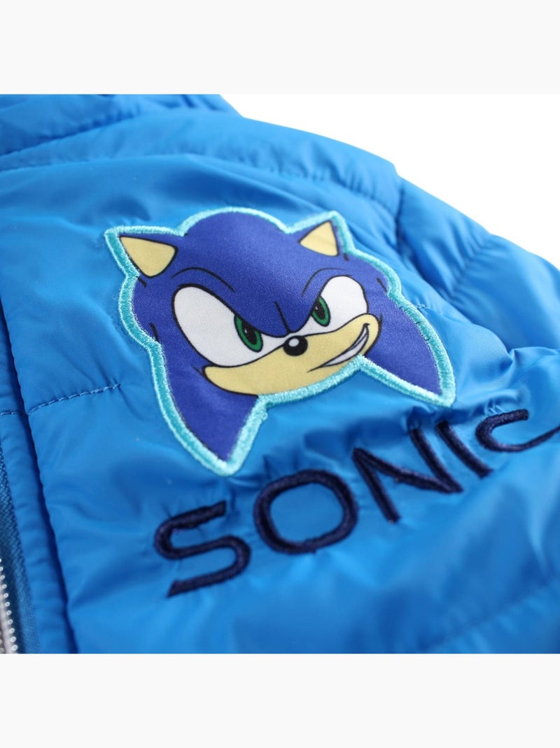 Sonic - Doudoune gar?on ? motif Bleu - Kiabi