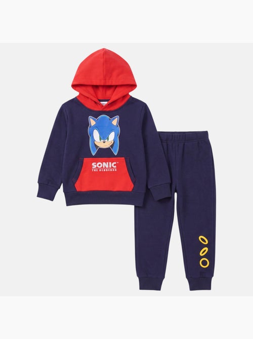 Sonic - ensemble sweat et pantalon de jogging imprimés, poche kangourou - Kiabi