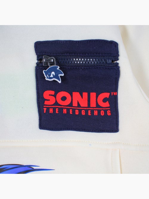 Sonic - ensemble sweat et pantalon de jogging imprimés, poche kangourou et finitions bord-côte - Kiabi Sonic - ensemble sweat et pantalon de jogging imprimés, poche kangourou et finitions bord-côte - Kiabi