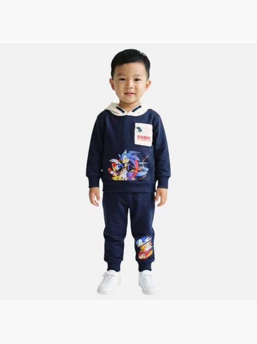 Sonic - ensemble sweat et pantalon de jogging imprimés, poche kangourou et finitions bord-côte - Kiabi Sonic - ensemble sweat et pantalon de jogging imprimés, poche kangourou et finitions bord-côte - Kiabi