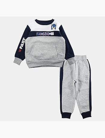 Sonic - Ensemble sweat et pantalon jogging garçon à imprimé