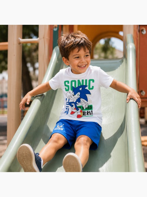 Sonic - Ensemble t-shirt et short garçon à motif - Kiabi