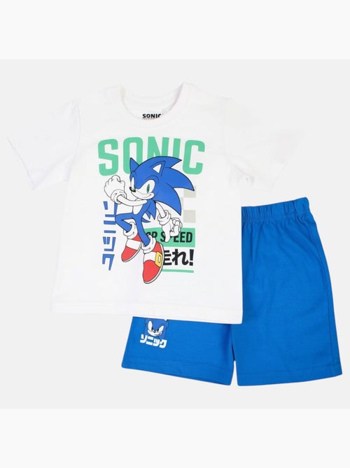 Sonic - Ensemble t-shirt et short garçon à motif - Kiabi