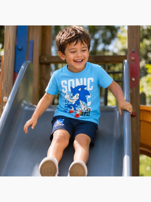 Sonic - Ensemble t-shirt et short garçon à motif - Kiabi