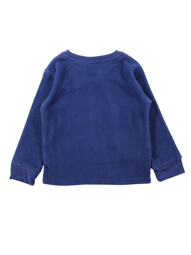 Sonic - Fleece pyjama jongen bedrukt Marineblauw - Kiabi