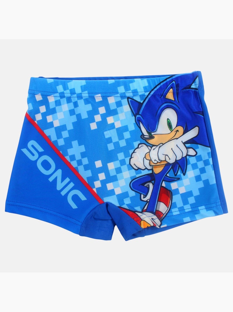 Sonic - Kinder zwemboxer Blauw - Kiabi