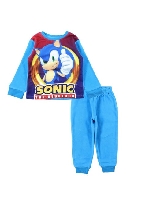 Sonic - Pyjama polaire garçon à imprimé - Kiabi