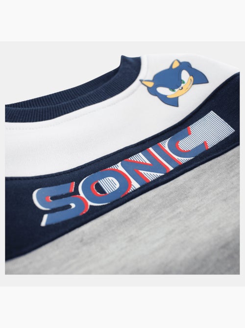 Sonic - Set sweater en joggingbroek jongen bedrukt - Kiabi