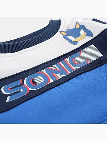 Sonic - Set sweater en joggingbroek jongen bedrukt