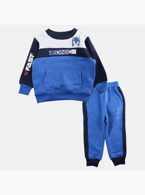 Sonic - Set sweater en joggingbroek jongen bedrukt - Kiabi