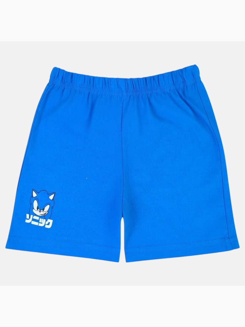 Sonic - Set T-shirt en short jongen met patroon Wit - Kiabi