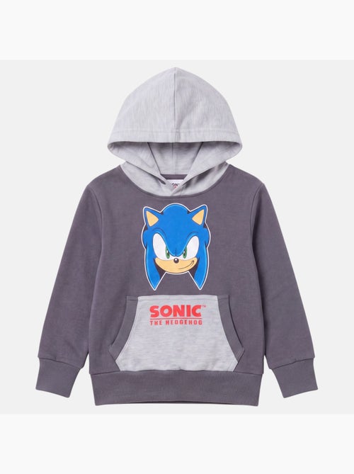 Sonic - sweat à capuche imprimé, manches longues, poche kangourou et finitions bord-côte - Kiabi Sonic - sweat à capuche imprimé, manches longues, poche kangourou et finitions bord-côte - Kiabi
