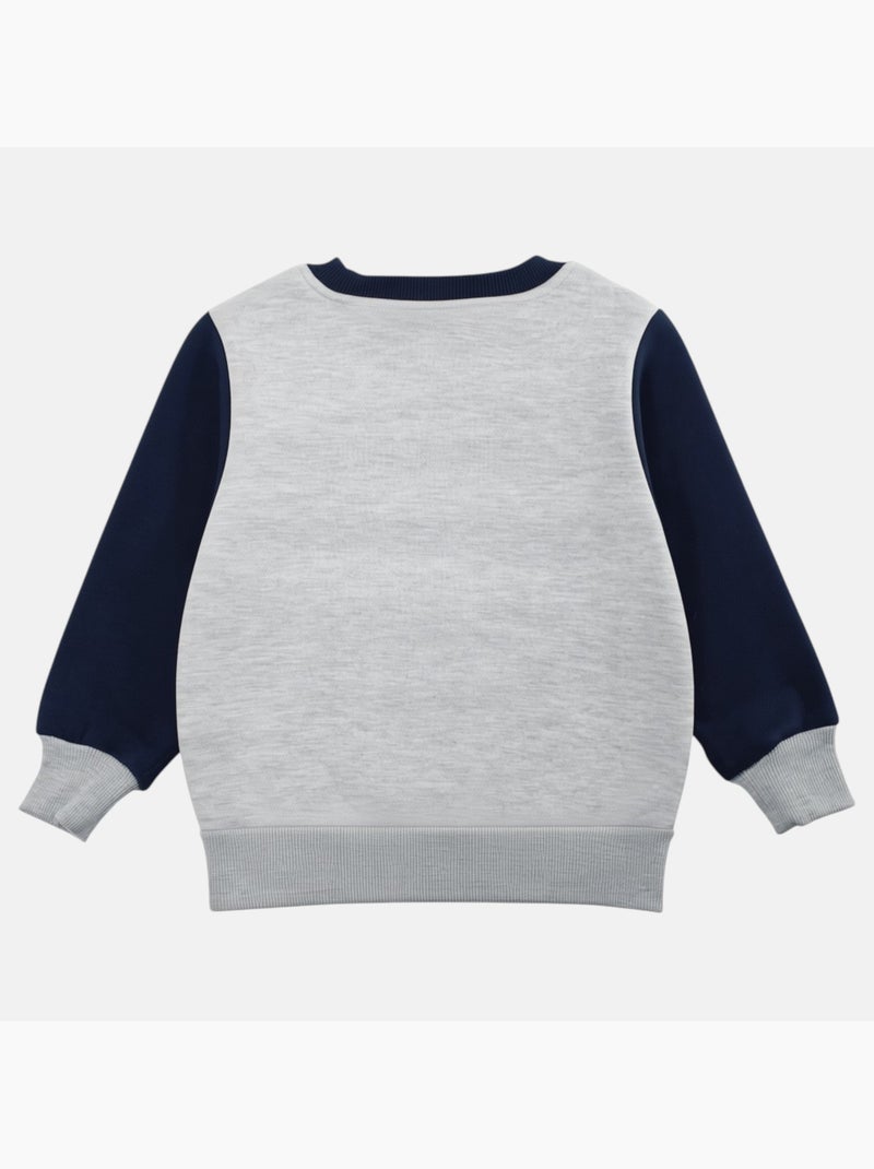 Sonic - Sweater jongen met patroon Grijs - Kiabi