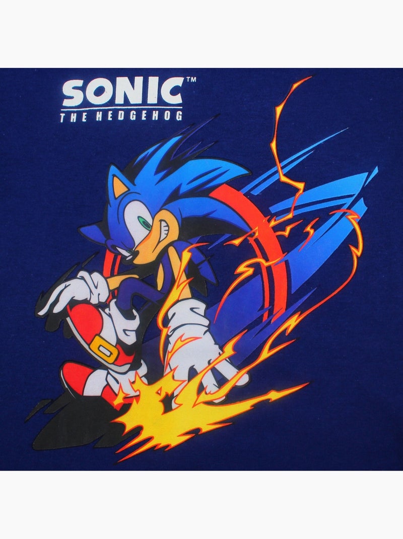 Sonic - T shirt jongen Marineblauw - Kiabi