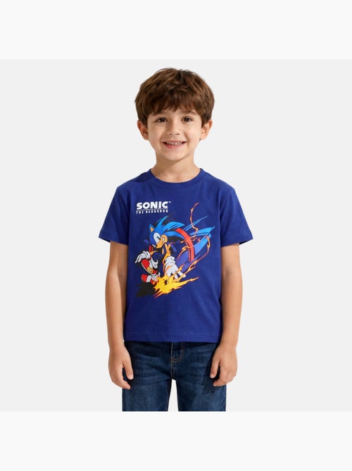 Sonic - T-shirt manches courtes garçon avec personnage - Kiabi