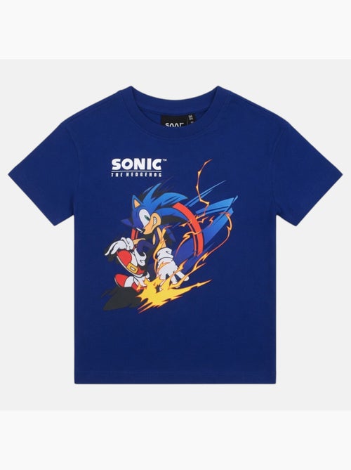 Sonic - T-shirt manches courtes garçon avec personnage - Kiabi