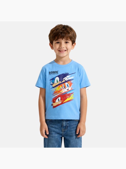 Sonic - T-shirt manches courtes garçon avec personnage - Kiabi