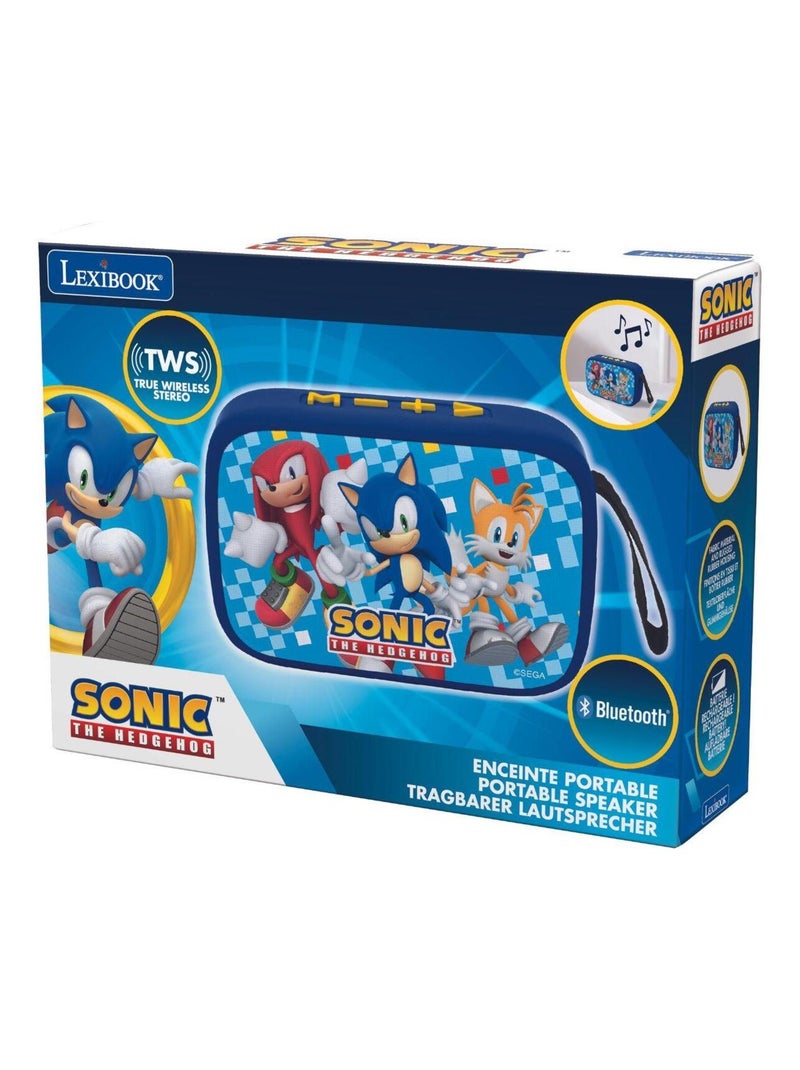 Sonic bluetooth® draagbare luidspreker met stoffen afwerking Blauw - Kiabi