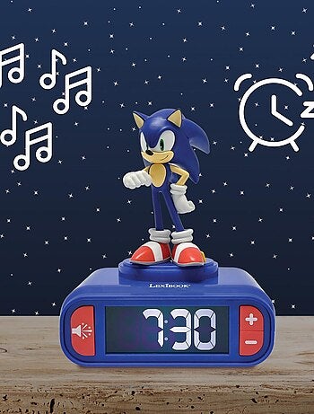 Sonic nachtlampje wekker met geluiden