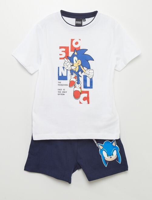 Sonic-setje met T-shirt + short - 2-delig - Kiabi