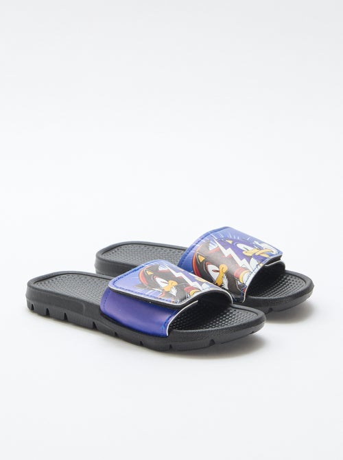 Sonic slippers met klittenband - Kiabi