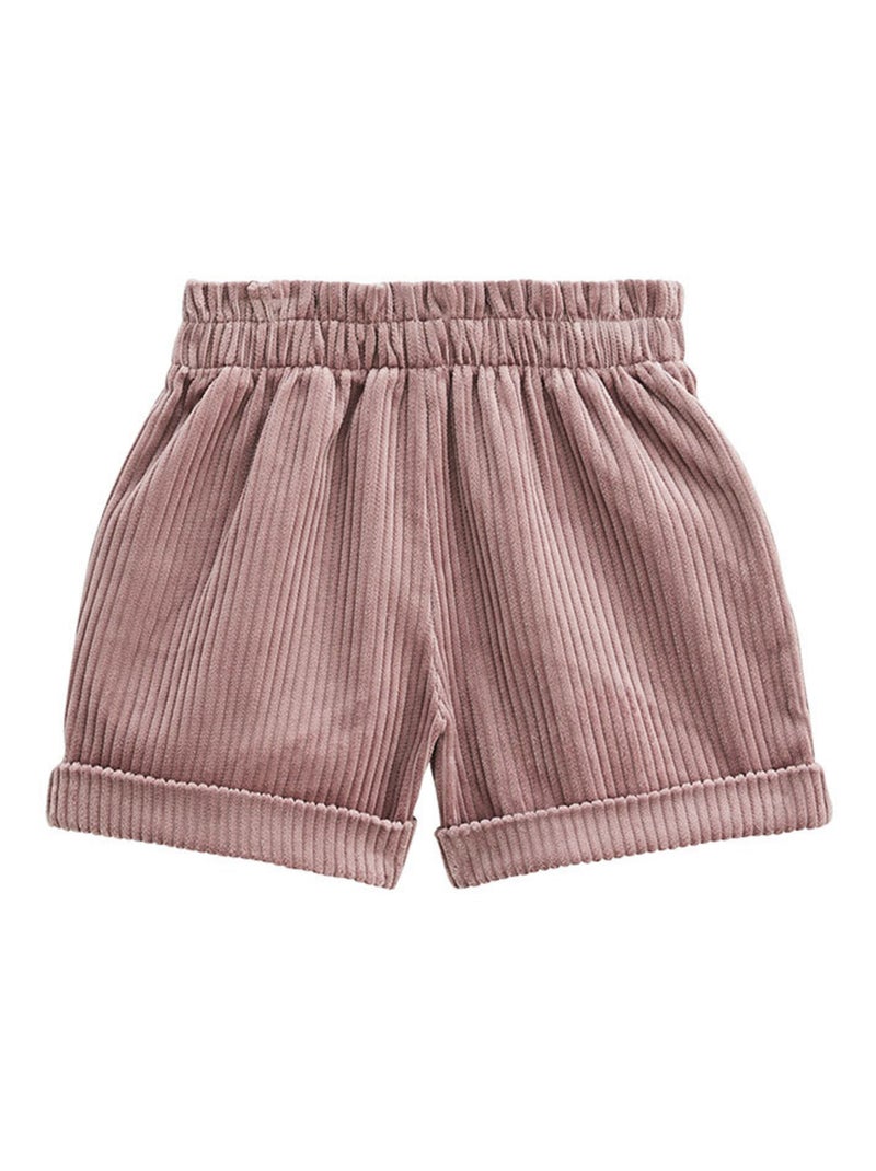 Sora kindershorts van corduroy Pruim - Kiabi