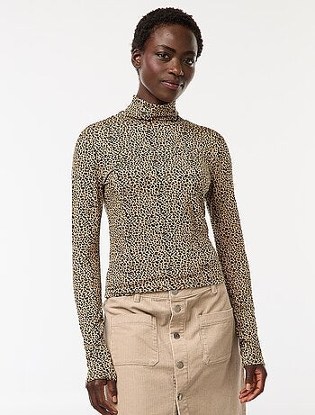 Sous-pull à col roulé et manches longues