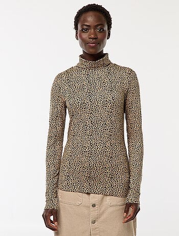 Sous-pull à col roulé et manches longues