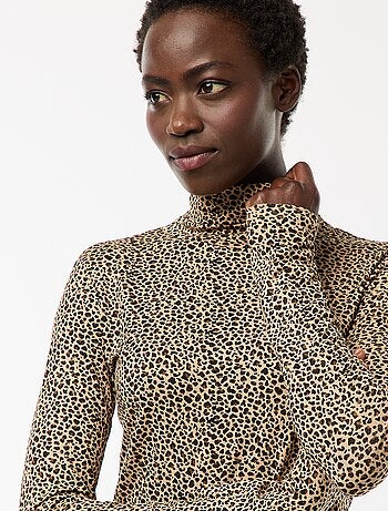 Sous-pull à col roulé et manches longues