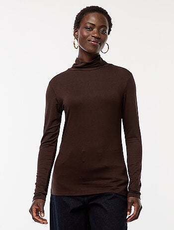 Sous-pull à col roulé et manches longues
