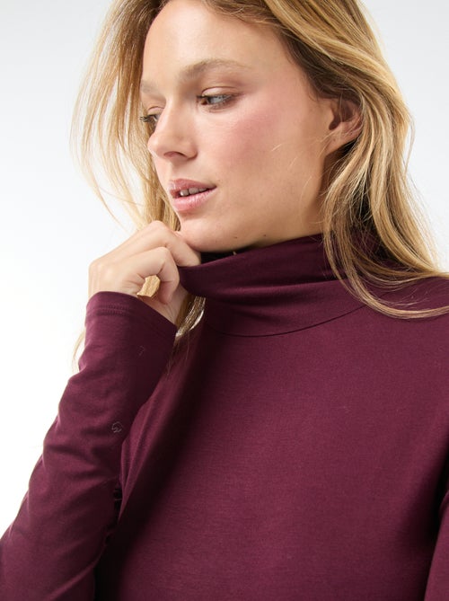Sous-pull à col roulé et manches longues - Kiabi