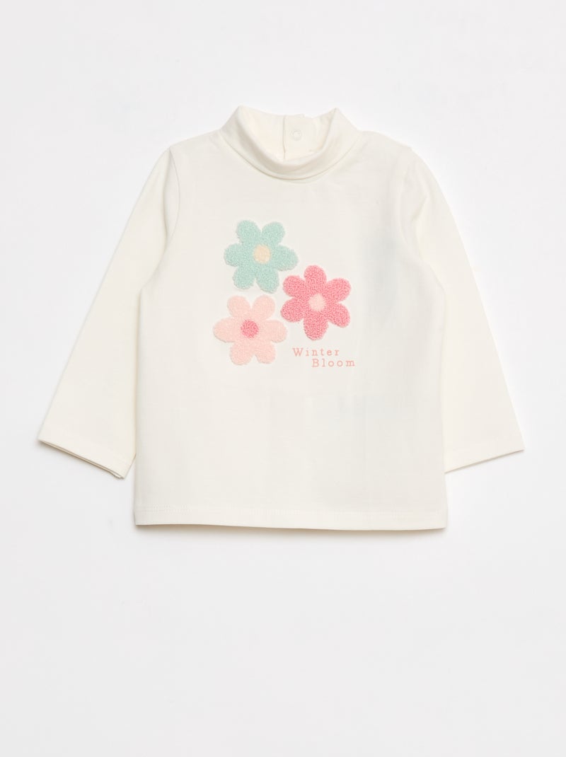 Sous-pull animé fantaisie Blanc - Kiabi