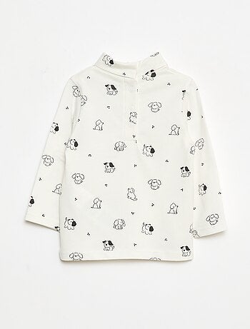 Sous-pull avec col montant à motif