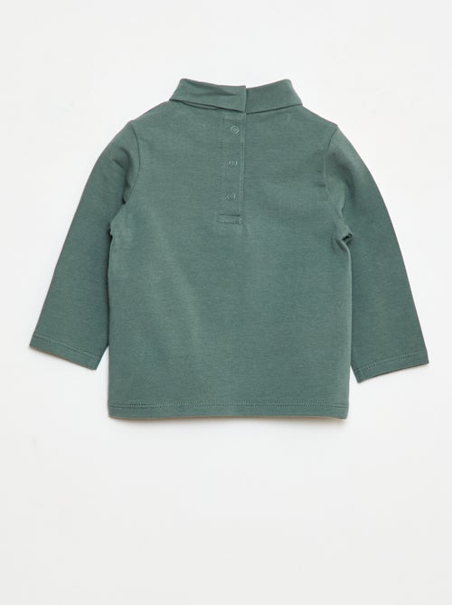 Sous-pull avec col montant à motif - Kiabi