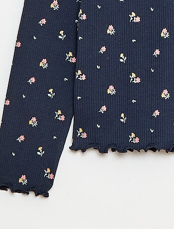 Sous pull col roulé en côte de coton