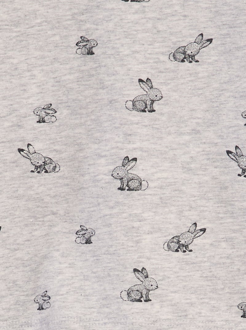 Sous-pull en jersey à motif Gris - Kiabi