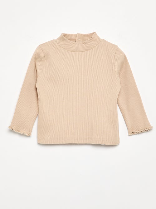 Sous-pull en maille côtelée - Kiabi
