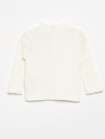 Sous-pull en maille côtelée