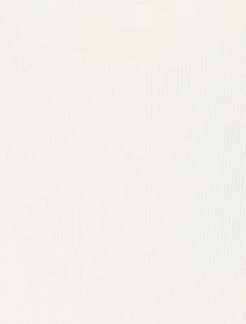 Sous-pull en maille côtelée